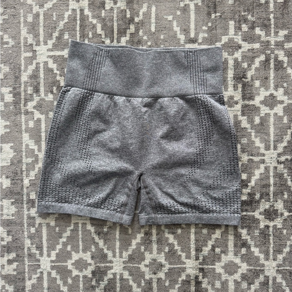 EUC Aoxjox Army Grey Women's Bike Shorts Snatched waist flattering never worn